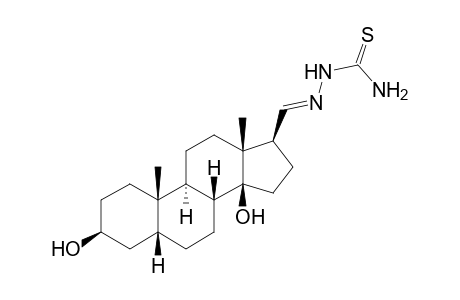 1-[(E)-[(3S,5R,8R,9S,10S,13R,14S,17S)-10,13-dimethyl-3,14-bis(oxidanyl)-1,2,3,4,5,6,7,8,9,11,12,15,16,17-tetradecahydrocyclopenta[a]phenanthren-17-yl]methylideneamino]thiourea