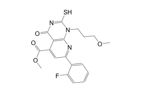 pyrido[2,3-d]pyrimidine-5-carboxylic acid, 7-(2-fluorophenyl)-1,4-dihydro-2-mercapto-1-(3-methoxypropyl)-4-oxo-, methyl ester