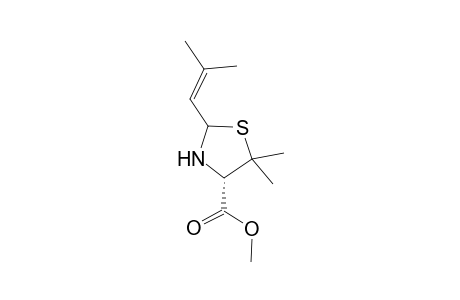 (S)-Methyl 5,5-dimethyl-2-(2'-methylpropenyl)thiazolidine-4-carboxylate