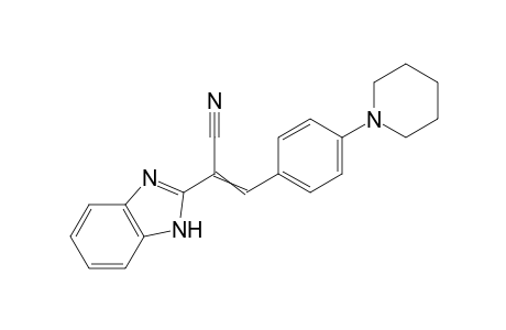 2-(1H-benzimidazol-2-yl)-3-[4-(piperidin-1-yl)phenyl]acrylonitrile