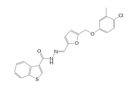 N'-((E)-{5-[(4-chloro-3-methylphenoxy)methyl]-2-furyl}methylidene)-1-benzothiophene-3-carbohydrazide
