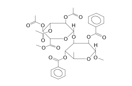 METHYL 2,4-DI-O-BENZOYL-3-O-[METHYL-(2,3,4-TRI-O-ACETYL-BETA-D-GLUCOPYRANOSYL)URONATE]-ALPHA-L-RHAMNOPYRANOSIDE