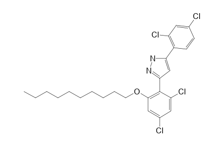 3(5)-(4,6-DICHLORO-2-DECYLOXYPHENYL)-5(3)-(2,4-DICHLOROPHENYL)-PYRAZOLE