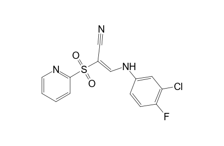 Propennitrile, 3-(3-chloro-4-fluorophenylamino)-2-(2-pyridylsulfonyl)-