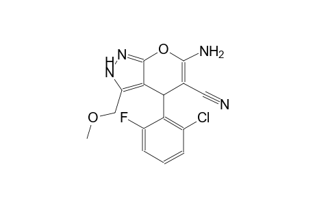 pyrano[2,3-c]pyrazole-5-carbonitrile, 6-amino-4-(2-chloro-6-fluorophenyl)-2,4-dihydro-3-(methoxymethyl)-