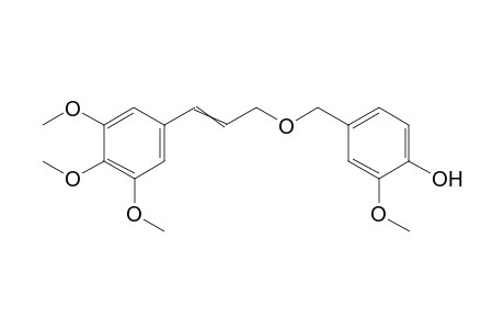 2-Methoxy-4-[3'-(3'',4'',5''-trimethoxyphenyl)allyloxymethyl]phenol