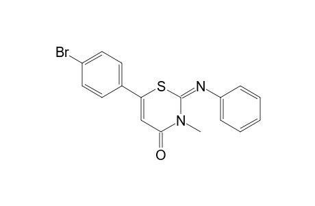 3-Methyl-2-phenylimino-2,3-dihydro-4-oxo-6-(4'-bromophenyl)-4H-1,3-thiazine