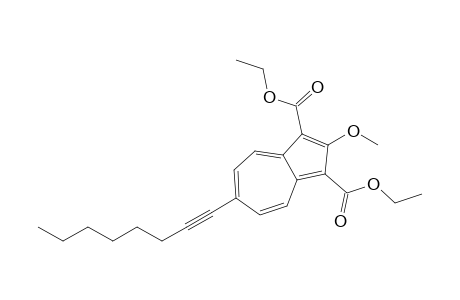 2-methoxy-6-oct-1-ynyl-azulene-1,3-dicarboxylic acid diethyl ester