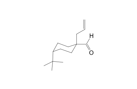 1(eq)-Formyl-1(ax)-(2'-propeny)-4(ax)-(t-butyl)cyclohexane