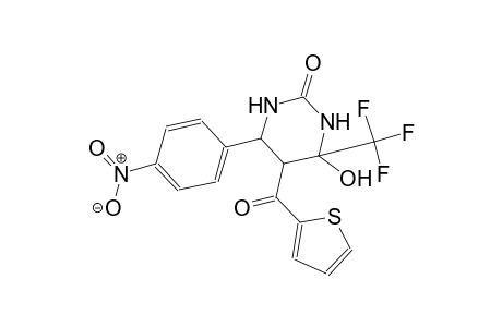 2(1H)-pyrimidinone, tetrahydro-4-hydroxy-6-(4-nitrophenyl)-5-(2-thienylcarbonyl)-4-(trifluoromethyl)-