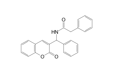3-(alpha-(2-phenylacetamido)benzyl]coumarin