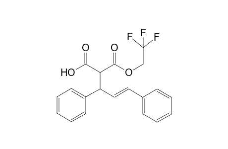 (E)-3,5-Diphenyl-2-[(2,2,2-trifluoroethoxy)carbonyl]pent-4-enoic acid