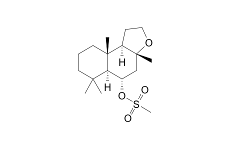 (+)-(3aR,5S,5aS,9aS,9bR)-3a,6,6,9a-Tetramethyl-dodecahydronaphtho[2,1-b]furan-5-yl methanesulfonate