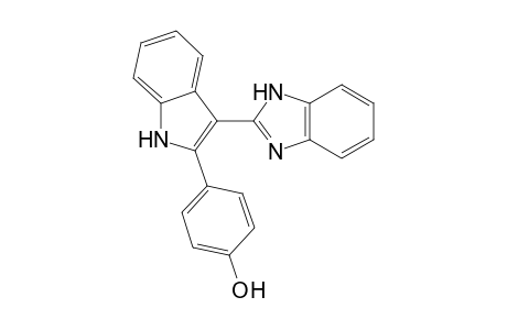 2-{[2-(4-Hydroxyphenyl)-1H-indol-3-yl]}-1H-benzo[d]imidazole