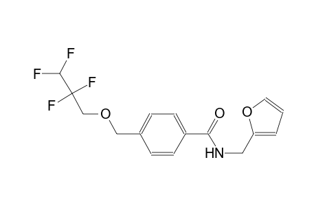 N-(2-furylmethyl)-4-[(2,2,3,3-tetrafluoropropoxy)methyl]benzamide