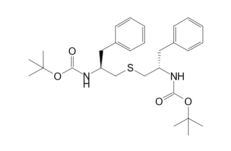 N-[(1S)-1-benzyl-2-[[(2S)-2-(tert-butoxycarbonylamino)-3-phenyl-propyl]thio]ethyl]carbamic acid tert-butyl ester