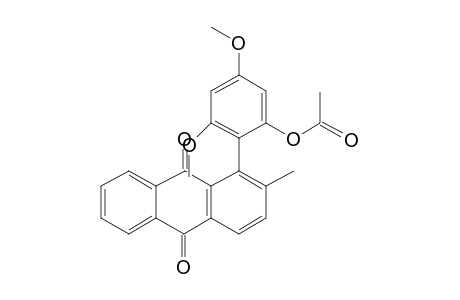 (rac)-1-(2'-Acetoxy-4',6'-dimethoxyphenyl)-2-methylanthraquinone
