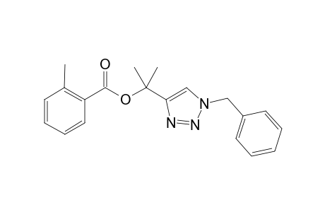2-(1-Benzyl-1H-1,2,3-triazol-4-yl)propan-2-yl 2-methylbenzoate