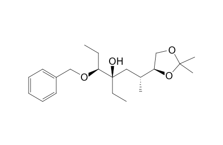 (2R,4R,5S)-5-Benzyloxy-2-[(4S)-2,2-Dimethyl-1,3-dioxolan-4-yl]-4-ethylheptan-4-ol
