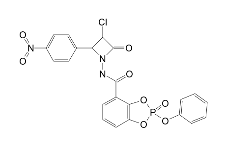 N-[2-(4-NITROPHENYL)-3-CHLORO-4-OXO-AZETIDIN-1-YL]-2-(PHENOXY)-BENZO-(1,3,2)-DIOXAPHOSPHOLE-2-OXIDE-4-CARBOXAMIDE