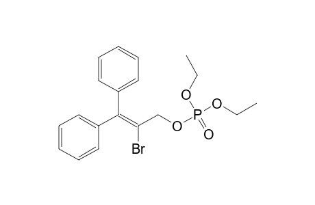 Phosphoric acid, 2-bromo-3,3-diphenyl-2-propenyl diethyl ester