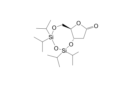 2-Deoxy-3,5-O-[1,1,3,3-tetrakis(1-methylethyl)-1,3-dioxanediyl]-D-erythro-pentanoic acid .gamma.-lactone