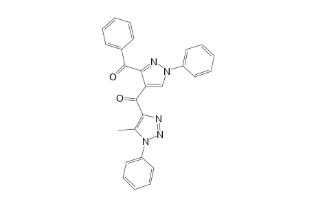 (3-Benzoyl-1-phenyl-1H-pyrazol-4-yl)(5-methyl-1-phenyl-1H-1,2,3-triazol-4-yl)methanone