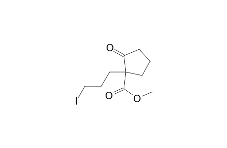 Cyclopentanecarboxylic acid, 1-(3-iodopropyl)-2-oxo-, methyl ester