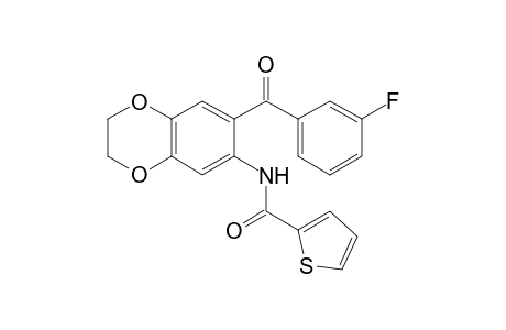 N-{7-[(3-fluorophenyl)carbonyl]-2,3-dihydro-1,4-benzodioxin-6-yl}thiophene-2-carboxamide