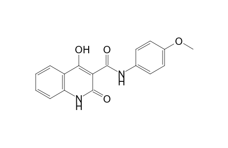4-Hydroxy-N-(4-methoxyphenyl)-2-oxo-1,2-dihydro-3-quinolinecarboxamide