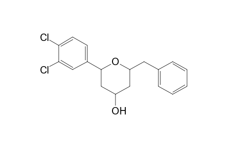 2-Benzyl-6-(3,4-dichlorophenyl)tetrahydropyran-4-ol
