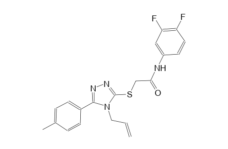 2-{[4-allyl-5-(4-methylphenyl)-4H-1,2,4-triazol-3-yl]sulfanyl}-N-(3,4-difluorophenyl)acetamide