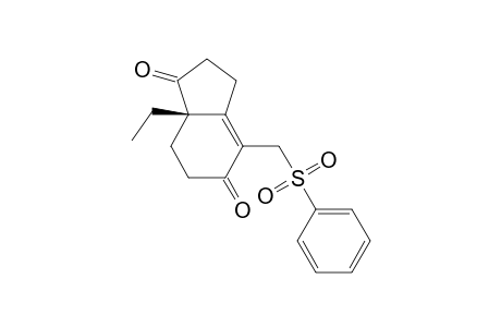 1H-Indene-1,5(6H)-dione, 7a-ethyl-2,3,7,7a-tetrahydro-4-[(phenylsulfonyl)methyl]-, (S)-