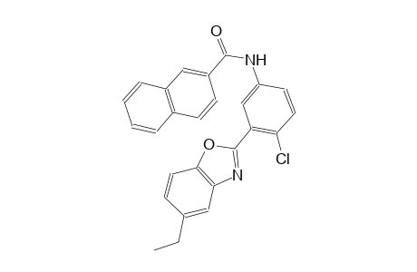 N-[4-chloro-3-(5-ethyl-1,3-benzoxazol-2-yl)phenyl]-2-naphthamide