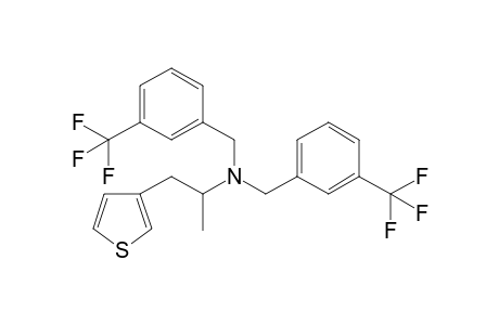 1-(Thiophen-3-yl)-N,N-bis(3-trifluoromethylbenzyl)propan-2-amine