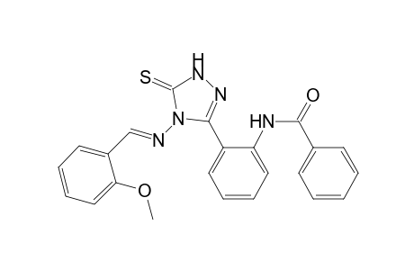 N-[2-[4-[(E)-(2-methoxyphenyl)methyleneamino]-5-thioxo-1H-1,2,4-triazol-3-yl]phenyl]benzamide