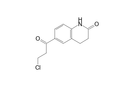 2(1H)-Quinolinone, 6-(3-chloro-1-oxopropyl)-3,4-dihydro-