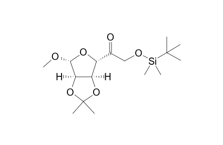 (2S,3S,4R,5R)-2-(tert-Butyldimethylsilyloxy)-1-(3,4-O-isopropylidene-5-methoxytetrahydrofuran-2-yl)ethanone