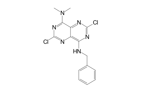2,6-bis(chloranyl)-N4,N4-dimethyl-N8-(phenylmethyl)pyrimido[5,4-d]pyrimidine-4,8-diamine