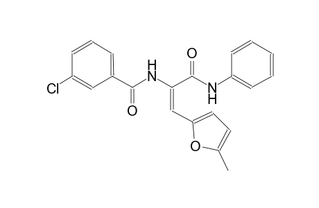 benzamide, 3-chloro-N-[(E)-2-(5-methyl-2-furanyl)-1-[(phenylamino)carbonyl]ethenyl]-