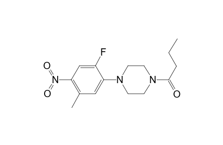 Butan-1-one, 1-[4-(2-fluoro-5-methyl-4-nitrophenyl)-1-piperazinyl]-