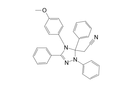 1H-1,2,4-Triazole-5-acetonitrile, 4,5-dihydro-4-(4-methoxyphenyl)-1,3,5-triphenyl-