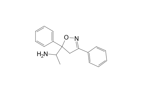 3,5-Diphenyl-5-(1-amino-ethyl)-4H,5H-isoxazole