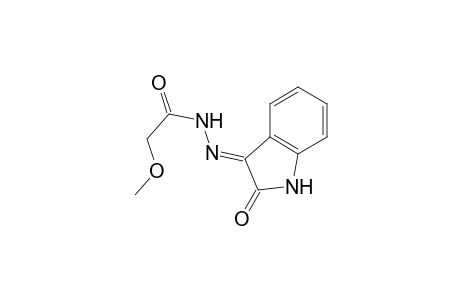 2-Methoxy-N'-[(3E)-2-oxo-1,2-dihydro-3H-indol-3-ylidene]acetohydrazide
