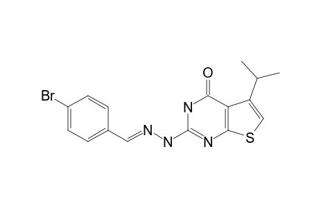 4-BROMOBENZALDEHYDE-(5-ISOPROPYL-4-OXO-3,4-DIHYDROTHIENO-[2,3-D]-PYRIMIDINE-2-YL)-HYDRAZONE
