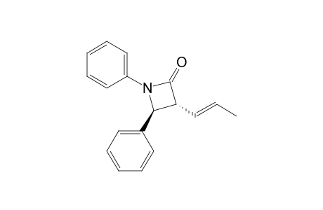 trans,trans-1,4-Diphenyl-3-(propenyl)azetidin-2-one