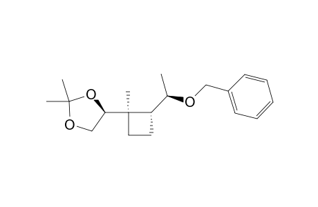 (4S)-4-[(1S,2S)-2-[(1''R)-1-BENZYLOXYETHYL]-1-METHYLCYCLOBUTYL]-2,2,-DIMETHYL-1,3-DIOXOLANE