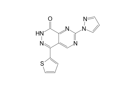 5-(2-Thienyl)-2-(1H-pyrazol-1-yl)pyrimido[4,5-d]pyridazin-8(7H)-one