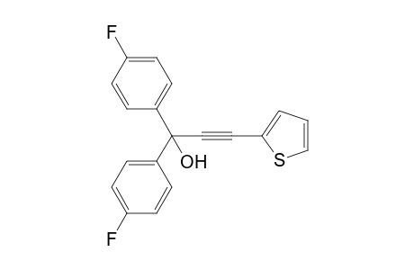 1,1-Bis(4-fluorophenyl)-3-(thiophen-2-yl)prop-2-yn-1-ol