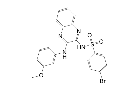 benzenesulfonamide, 4-bromo-N-[3-[(3-methoxyphenyl)amino]-2-quinoxalinyl]-